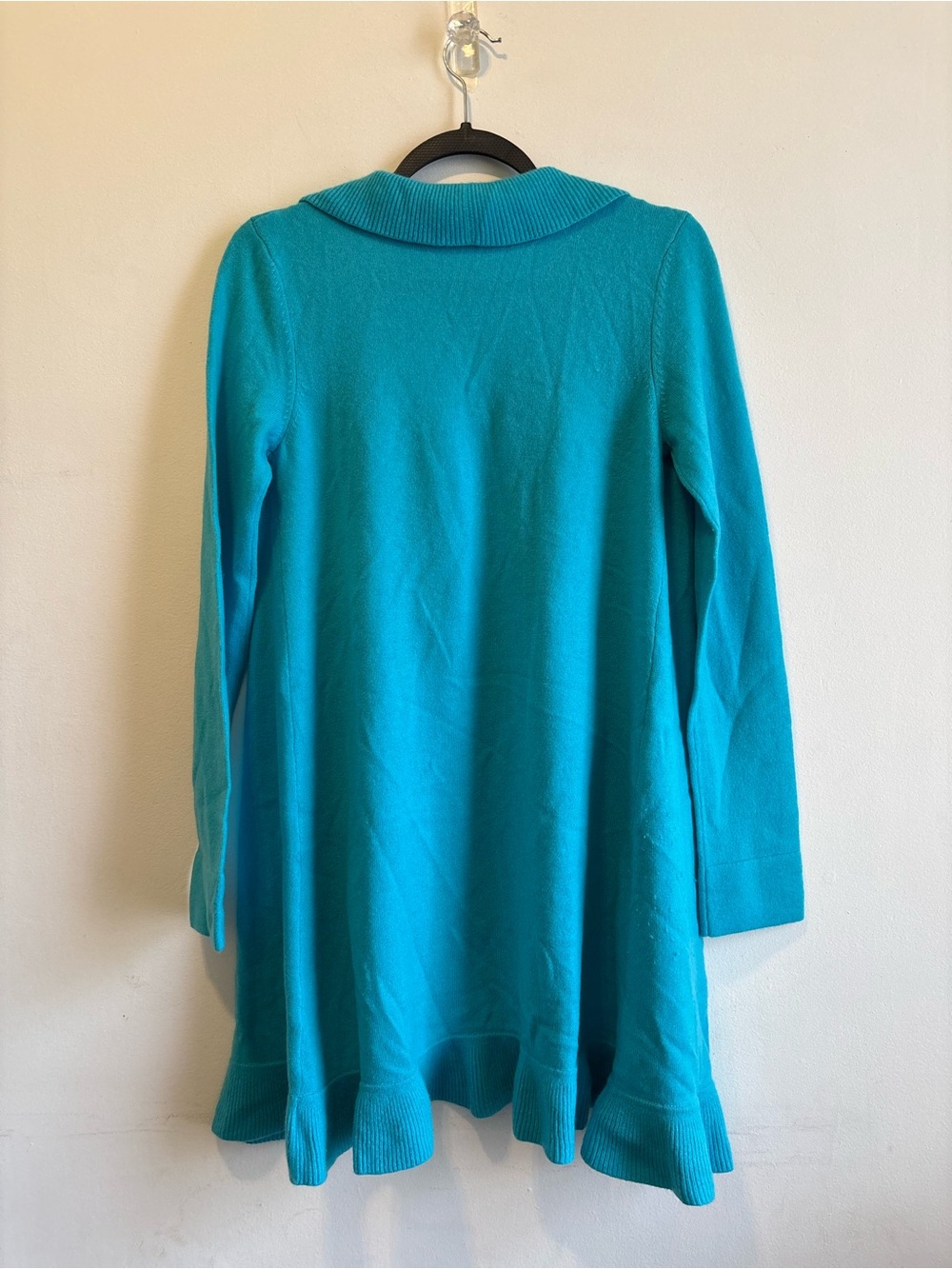 Lilly Pulitzer Turquoise Ruffle Open Cardigan - Picture 3 of 3